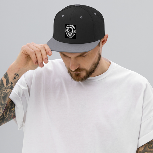 Snapback Hat black grey