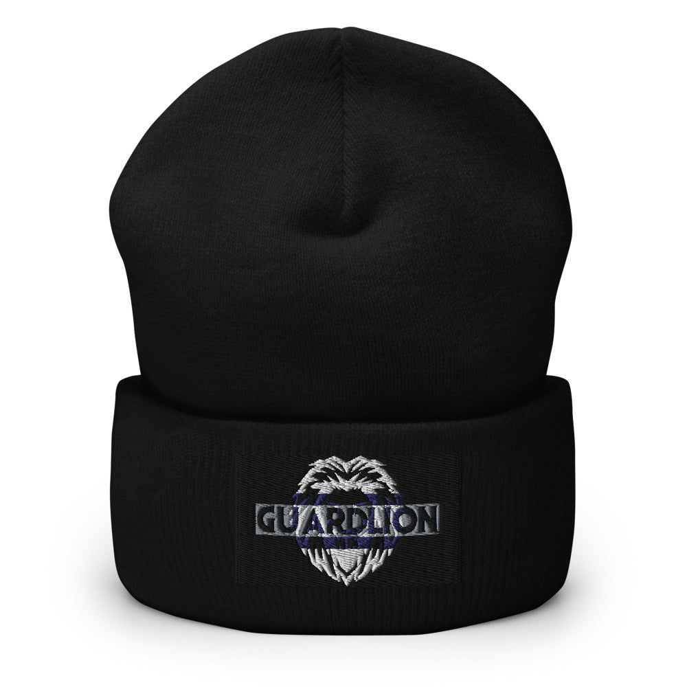 Cuffed Beanie | Yupoong 1501KC embroidered black2 insignia