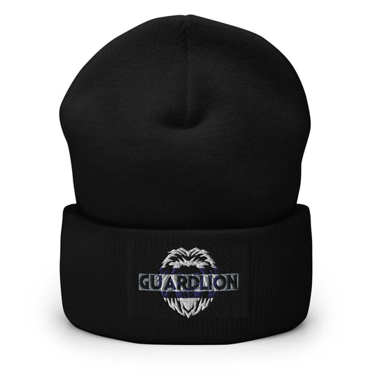 Cuffed Beanie | Yupoong 1501KC embroidered black2 insignia