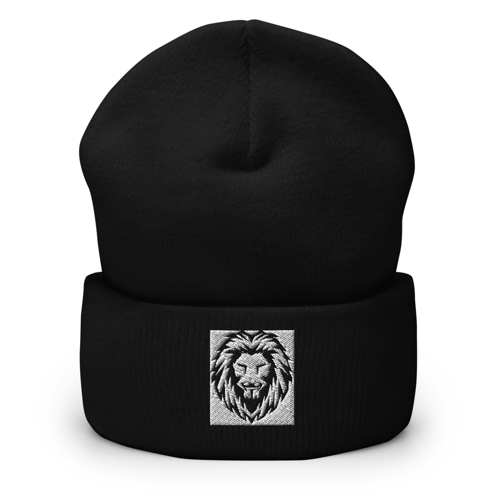 Cuffed Beanie | Yupoong 1501KC embroidered white insignia