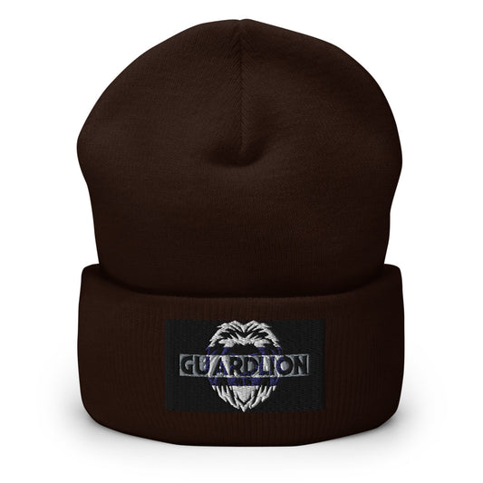 Cuffed Beanie | Yupoong 1501KC embroidered black2 insignia