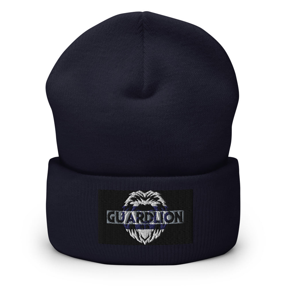 Cuffed Beanie | Yupoong 1501KC embroidered black2 insignia