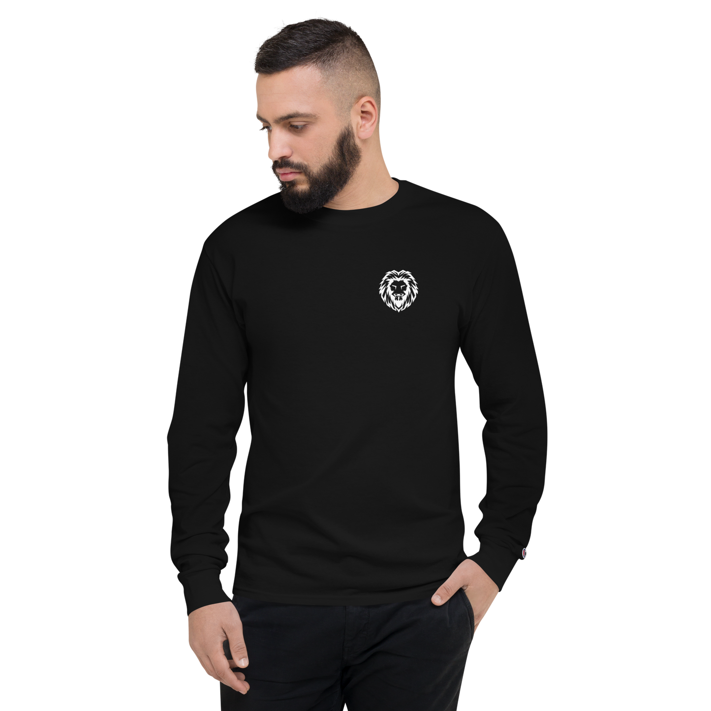 Men's Champion Long Sleeve Shirt black