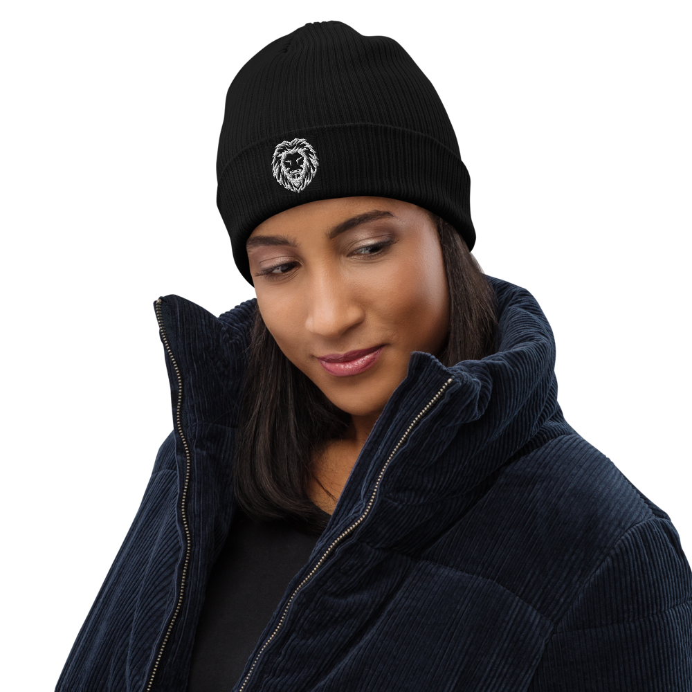 Organic Ribbed Beanie | Beechfield B50 embroidered