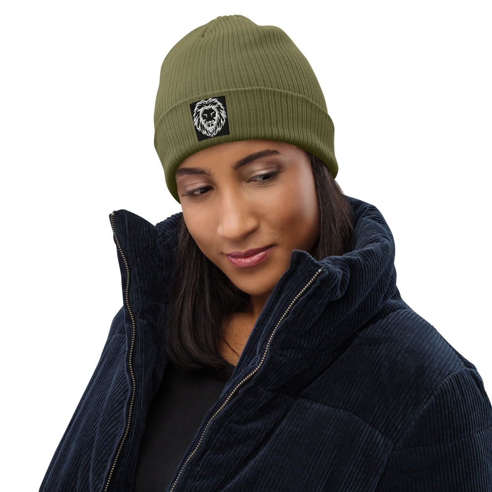 Organic Ribbed Beanie | Beechfield B50 embroidered