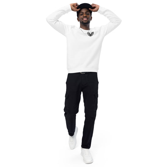 Unisex Organic Raglan Sweatshirt white