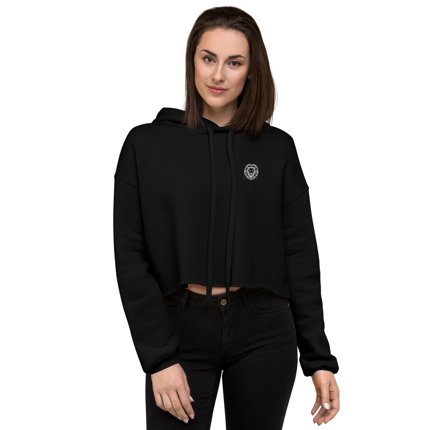 Crop Hoodie | Bella + Canvas 7502 embroidered