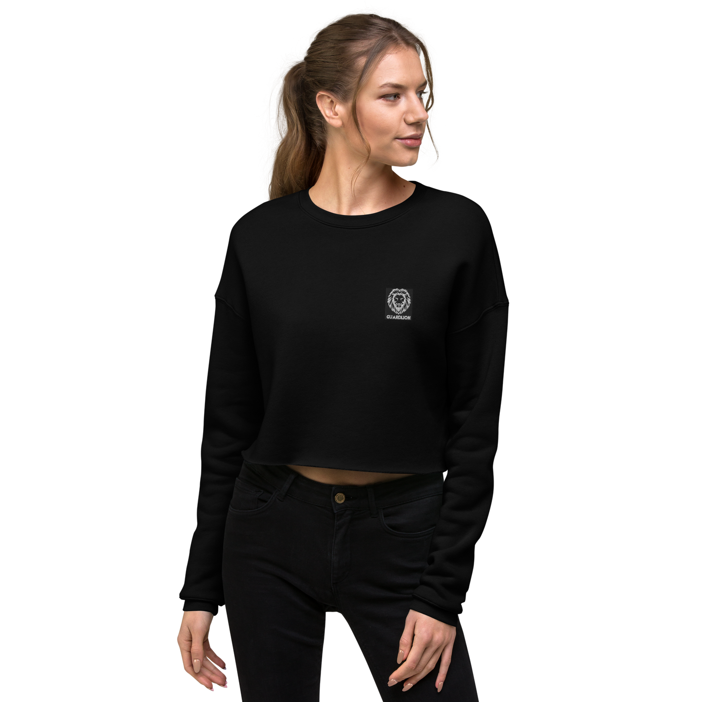 Crop Sweatshirt | Bella + Canvas 7503 embroidered